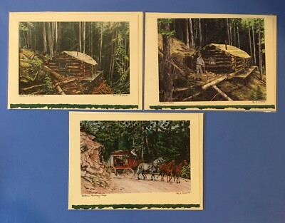 Cards by Elaine Drew s, ( Studio in Idaho)  Lot of 3 Cards.   B-14, Lot#2