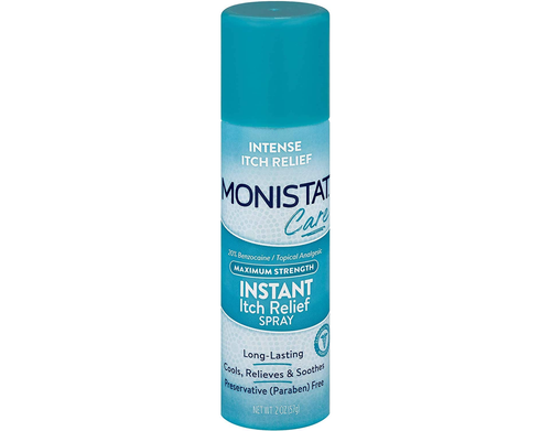 Monistat Care Maximum Strength Instant Itch Relief Spray Cools and Soothes 2 oz