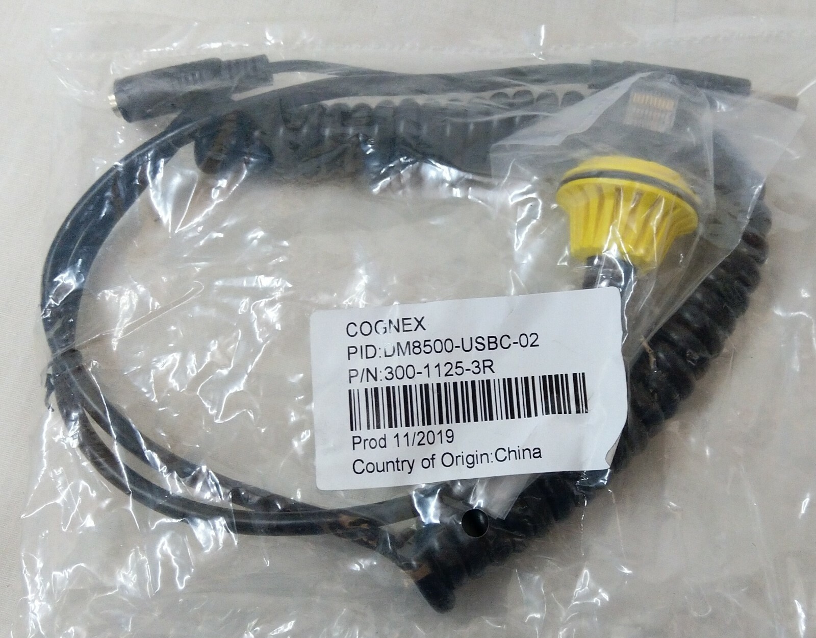 けん Cognex DM8500-USBC-02 Dataman Barcode Scanner Cable P/n: 300