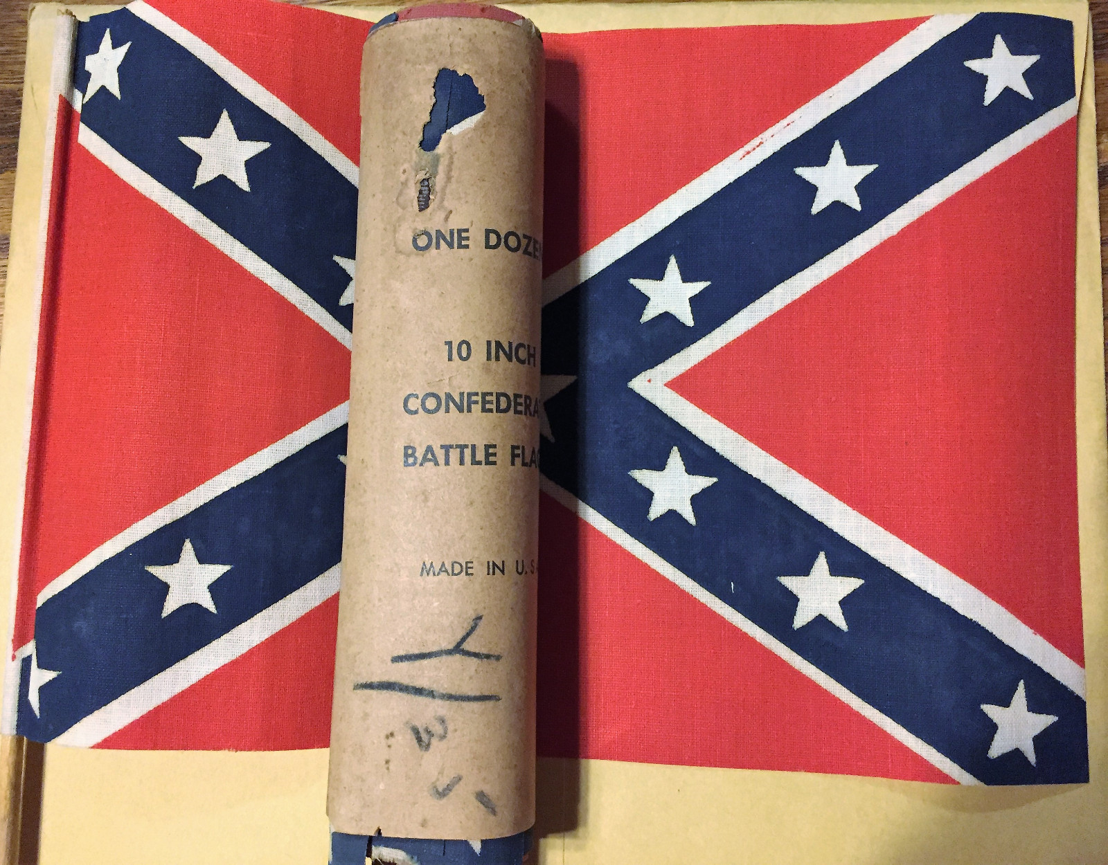 12 Parade Flags--Original Bundle of 13 Star Flags- Battle Flags 6-1/2 x 10