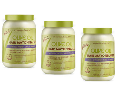 Vitale Olive Oil Hair Mayonnaise With Protein & Pro Vitamins, 30 Oz. Pack of 3