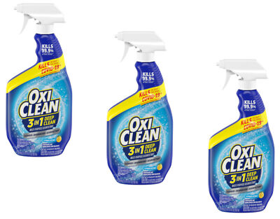 OxiClean 3 in 1 Deep Clean Multi-Purpose Spray, 30 Oz. - Pack of 3