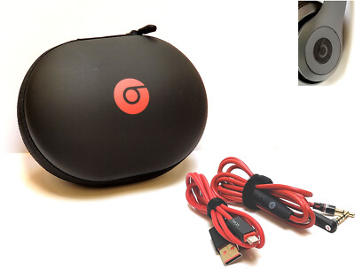 Hard Case Combo: Push/Talk Audio/Mic Cable + USB For BEATS STUDIO 3 Headphones