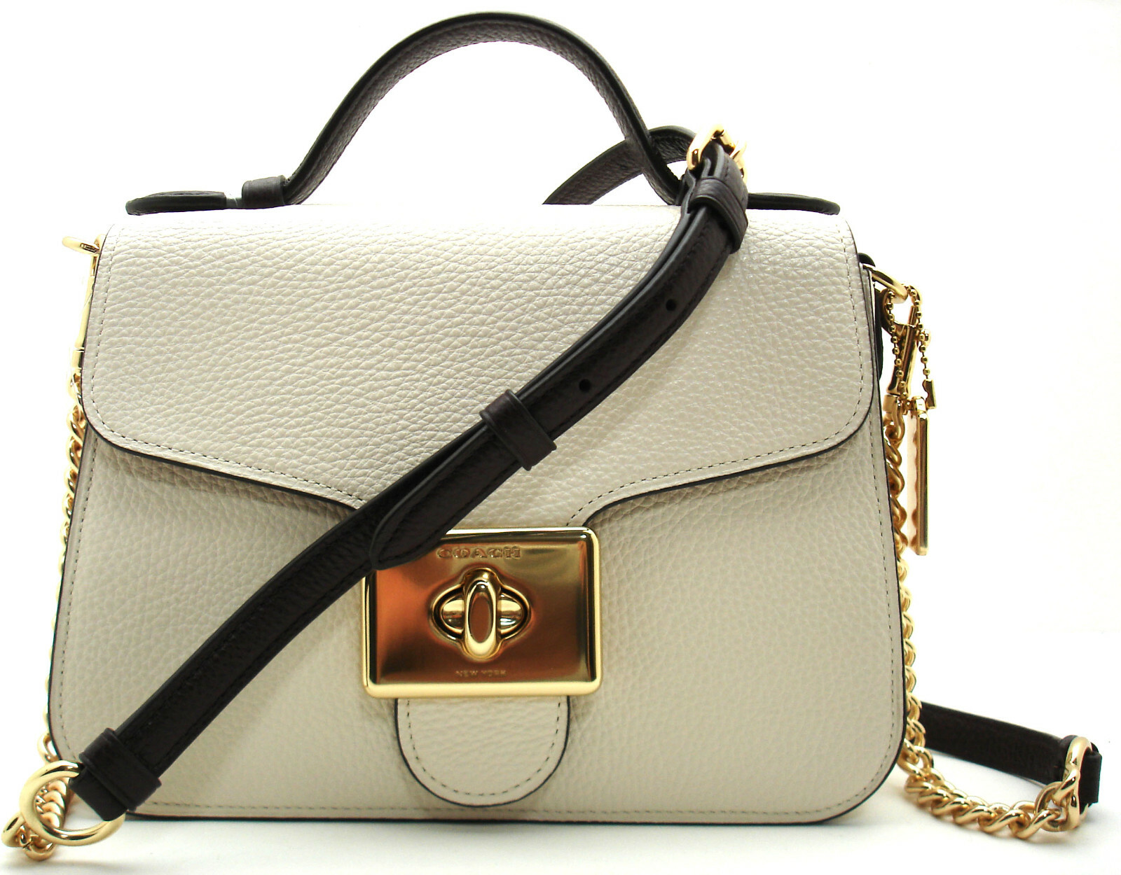 NWT COACH CarryAll Crossbody Top Handle Pebbled Leather NWT COACH CarryAll Crossbody Top Handle Pebbled Leather