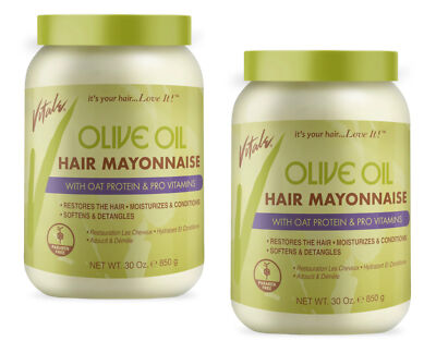 Vitale Olive Oil Hair Mayonnaise With Protein & Pro Vitamins, 30 Oz. Pack of 2