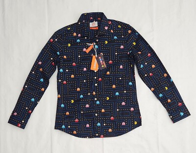 Oppo Suits Teen Boys Pac Man All Over Tailored Fit 15.2''  170/176 Size 16Y-NWT