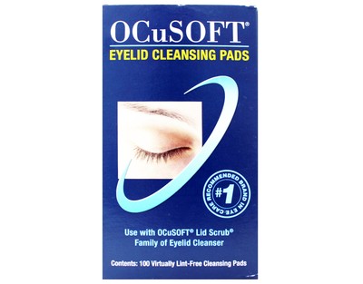 Ocusoft Eye Lid Virtually Line Free Cleansing Pads, 100 Ea