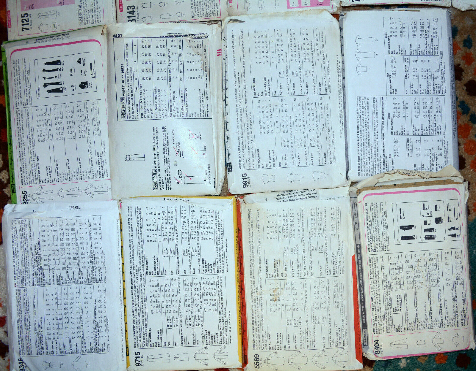 1960's-80's Simplicity Sewing Patterns Womens size 16 with 38" Bust U-Pick