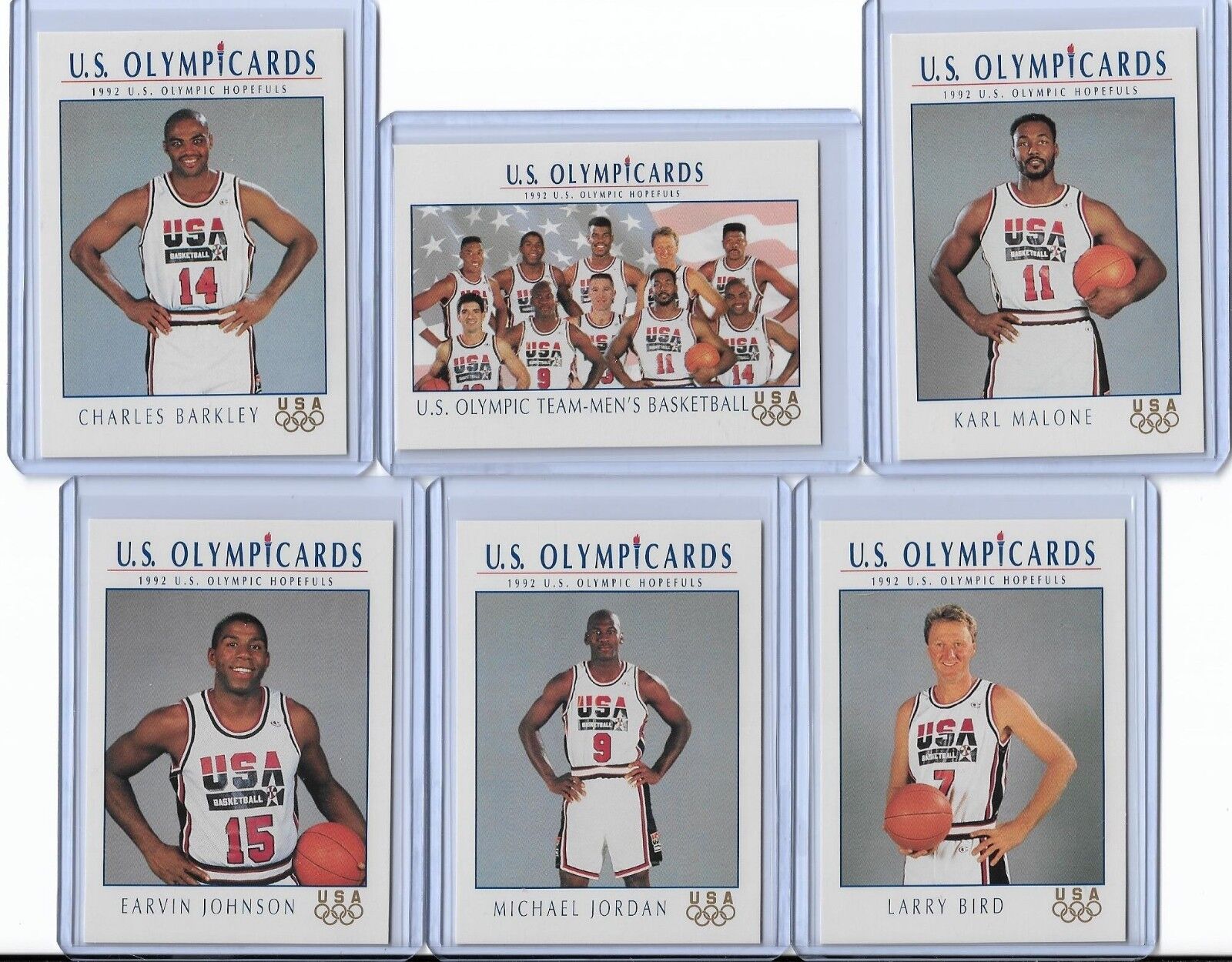 1992 US OLYMPIC DREAM TEAM (11) CARD SET ~ MICHAEL JORDAN 1992 US OLYMPIC DREAM TEAM (11) CARD SET ~ MICHAEL JORDAN