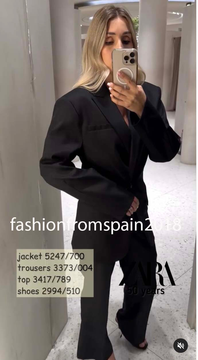 ZARA NEW WOMAN STRAIGHT PANTS WITH WOOL 50TH ANNIVERSARY