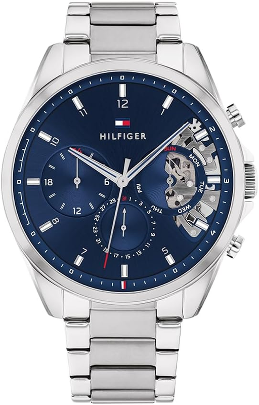 Orologio Uomo Quarzo Acciaio Maglia Metallica Orologio Tommy Hilfiger Originale