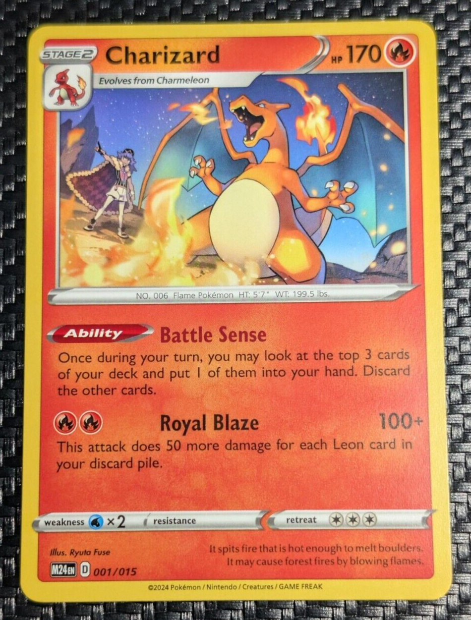 Charizard 001/015 McDonald's Dragon Discovery NM Pokemon Charizard 001/015 McDonald's Dragon Discovery NM Pokemon