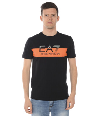 VIP【関税送料無料】希少 EA7 EMPORIO ARMANI T-SHIRT Emporio Armani Ea7 T-Shirt Sweatshirt Man Black 3GPT69 PJ03Z