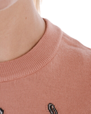 Pre-owned Moschino Sweater Pullover Wool Italy Woman Pink V09195501 1147 Sz.xxs Make Offer