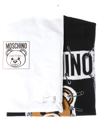 Pre-owned Moschino Sweater Pullover Wool Italy Woman Black V09195501 1555 Sz.m Make Offer