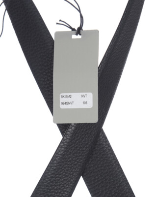 Pre-owned Zegna Belt Double Face Leather Italy Man Black Bkibm2994g Nvt Sz.105 Make Offer
