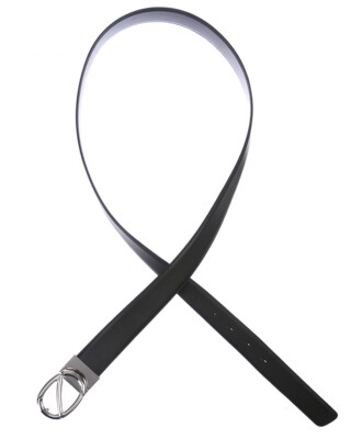 Pre-owned Zegna Belt Double Face Leather Italy Man Black Zpj45f408b Rmr Sz.95 Make Offer