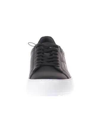 Pre-owned Ea7 Emporio Armani  Shoes Sneaker Leather Man Black X8x003xk003 2 Sz.6 Make Offer