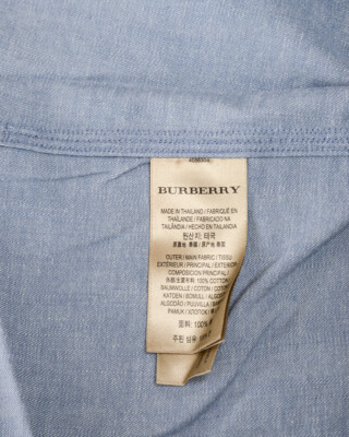 Pre-owned Burberry Shirt Cotton Man Light Blue 4056304 Sz.l Make Offer