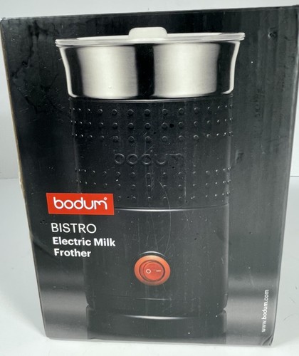 Bodum 11870-01US Bistro Electric Milk Frother, 10 Ounce, Black New Open Box