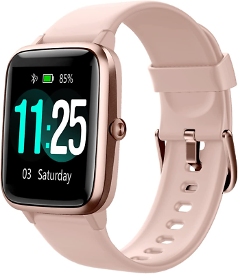 Reloj Inteligente Bluetooth De Mujer Para iPhone Apple y Samsung Android  Rosa