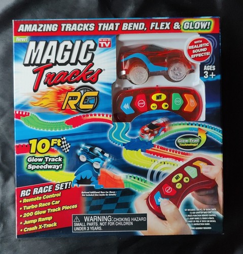 Ontel Magic Tracks RC Remote Control Turbo Race Cars With Sound Effects 735541217258 eBay