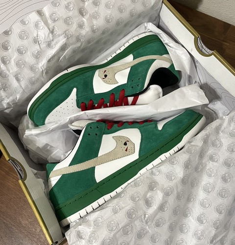 Pre-owned Warren Lotas Jason Toxic Green Dunk Size 10 (in Hand Ship Asap)