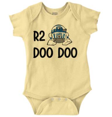 Space Robot Doo Doo Funny Nerdy Shower Gift Unisex Baby Infant Romper Newborn