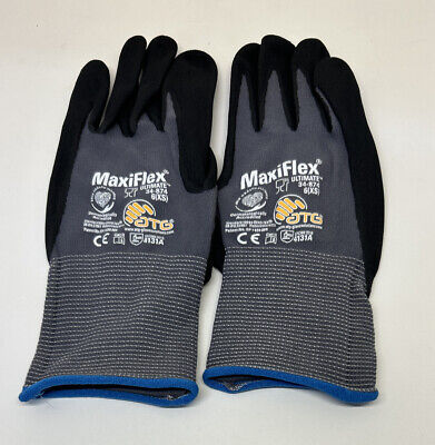 MaxiFlex Ultimate Nitrile Micro Foam Coated Work Gloves PIP GTek 34-874 XS NEW
