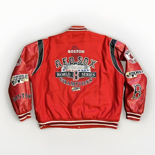 Boston Red Sox Perashu ジャケット Boston Red Sox Old English Classic Wool & Leather Varsity