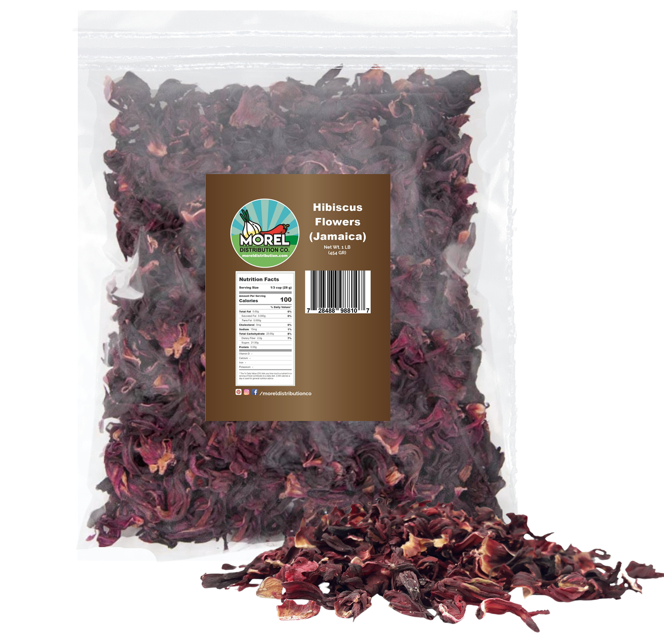 Dried Hibiscus Flowers Cut & Sifted, Flor de Jamaica