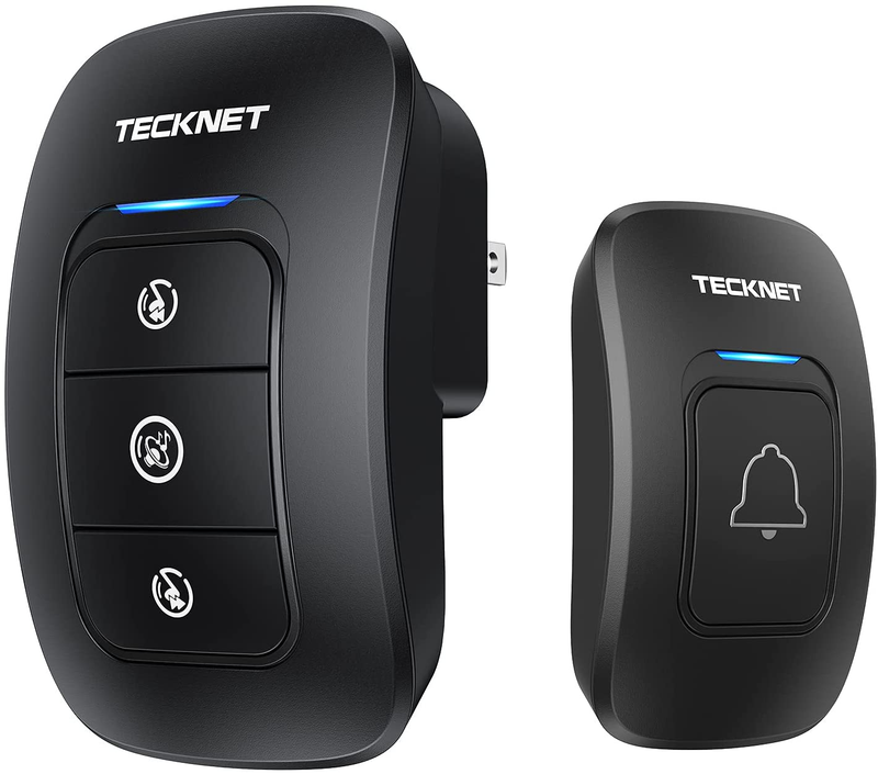 Wireless Doorbell,  Remote Waterproof Plug in Wireless Door Bell Chime Kit with
