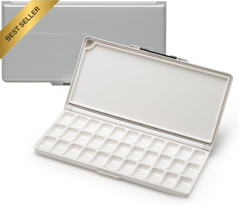 Airtight Watercolour Paint Palette: Leakproof Portable Travel Palette with Lid -