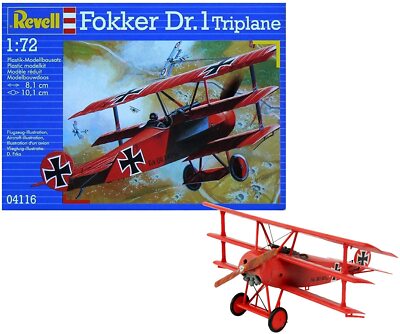 Revell 4116 Fokker Dr.1 PL Triplane 1:72 NIB Free Shipping