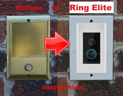 Ring Elite (NOT RING PRO)  Doorbell adapter plate for Nutone and M&S intercom