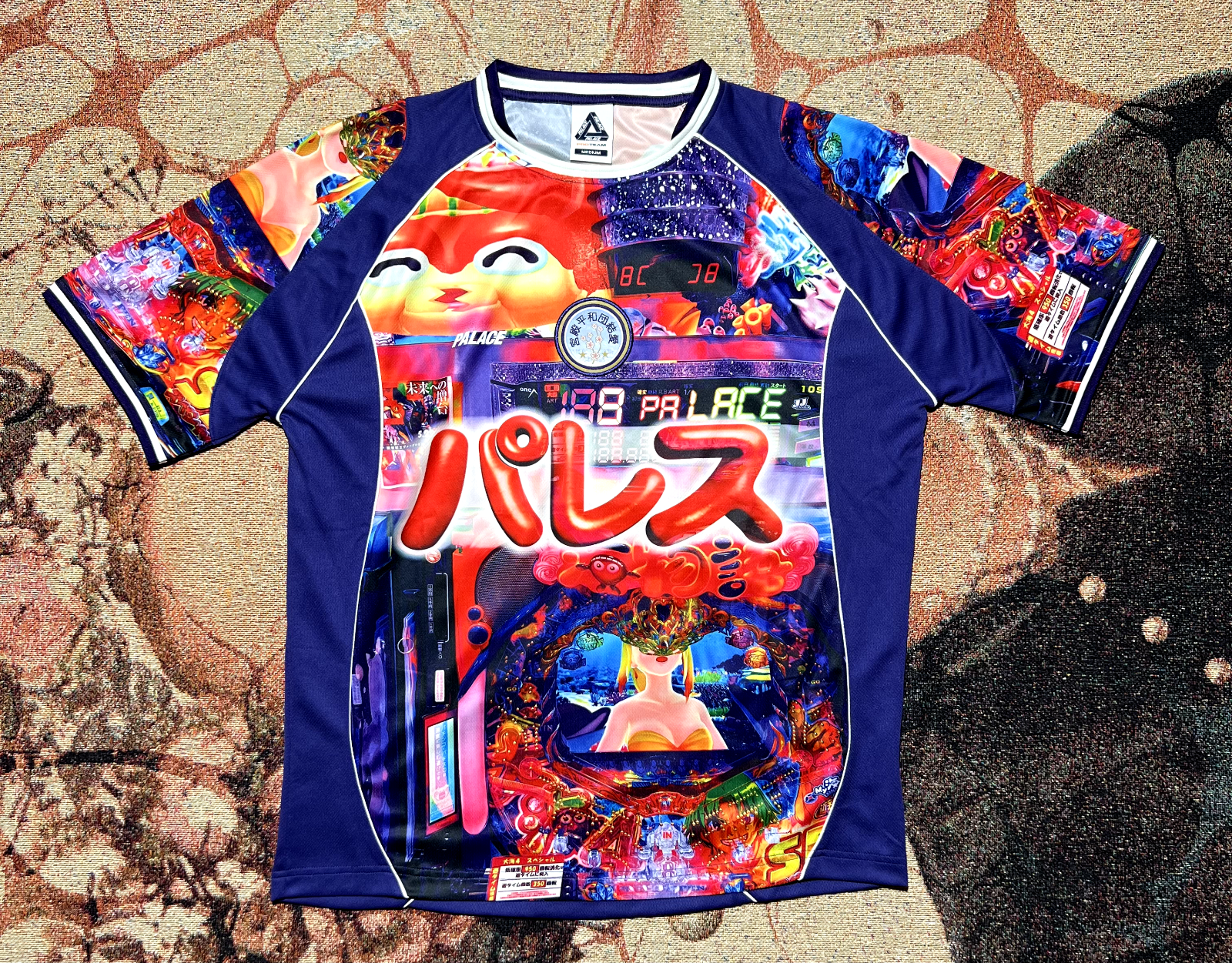 Palace PALACE PILLARS JERSEY NAVY | Grailed