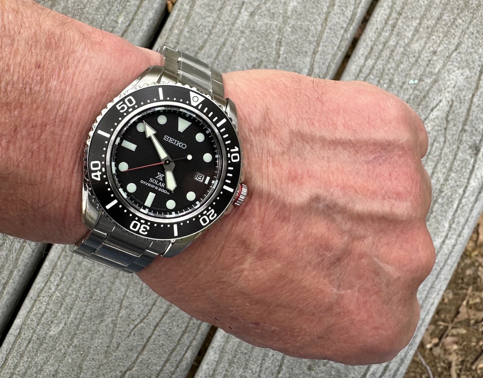 Seiko (SNE589) Prospex Solar Diver's Men's Watch - SS/Black Seiko (SNE589) Prospex Solar Diver's Men's Watch - SS/Black