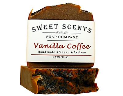 Handmade Soap - Vanilla Coffee -  Cold Process, Scented Soap