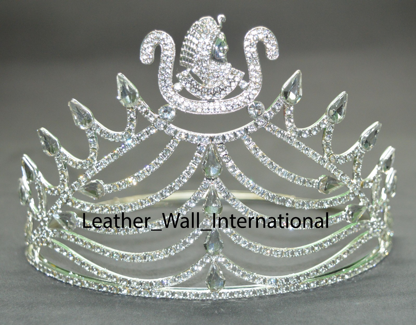 Daughter of Isis Crown in silver tone with all white Daughter of Isis Crown in silver tone with all white