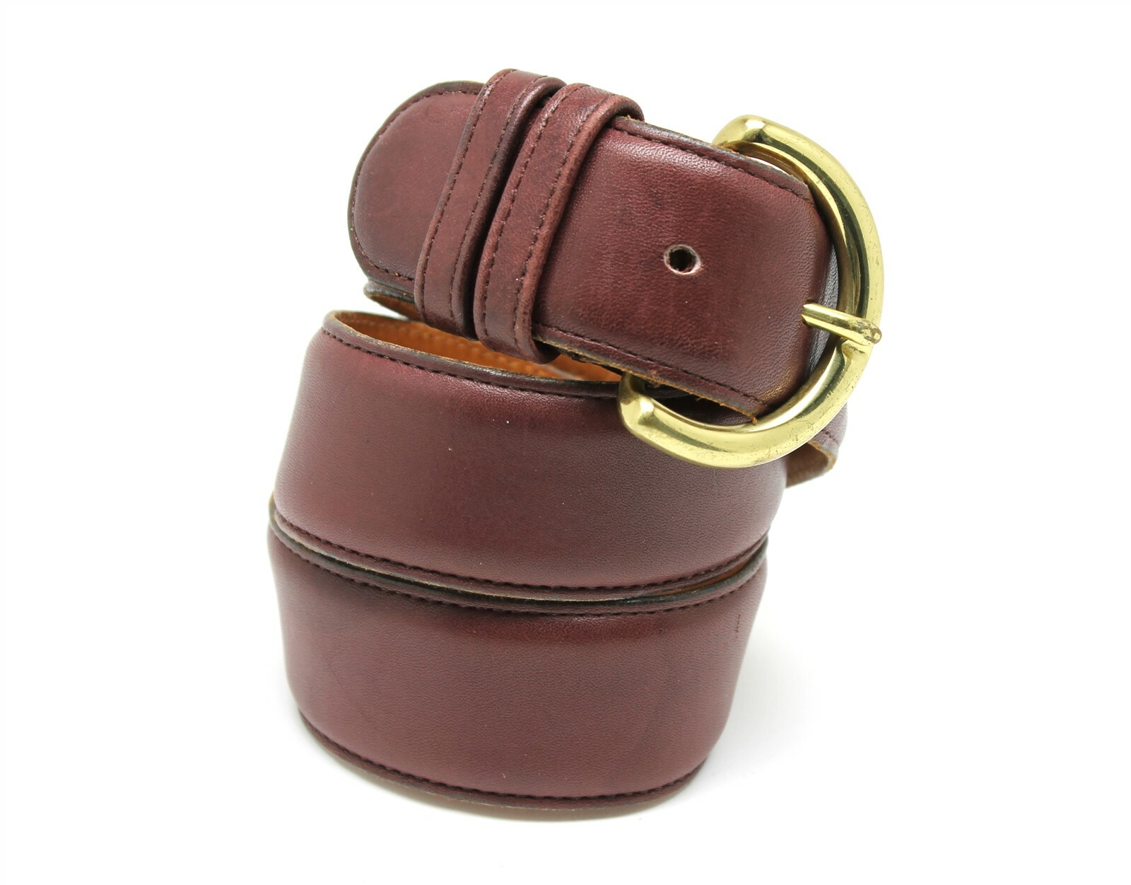 COACH ブラウンレザー ベルト COACH BROWN LEATHER BELT MADE IN NEW YORK CITY, SIZE 30, 5/8