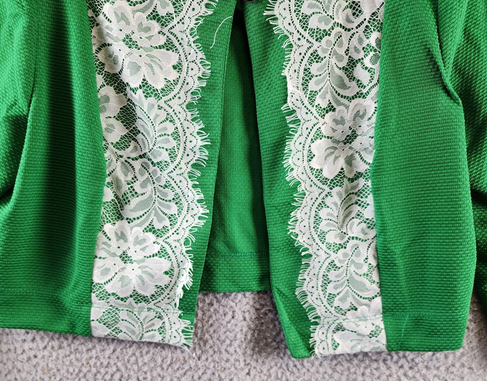 NY Collection Petite Two Piece Jacket And Dress Set Women's 12P Emerald Jacilynn - Picture 3 of 24
