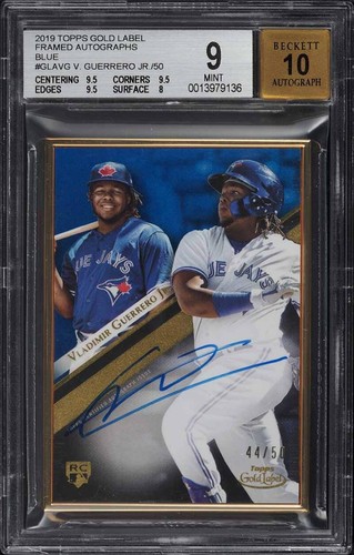 その他 Guerrero jr. rc auto topps psa9 2019 Topps Gold Label