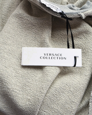 Pre-owned Versace Collection Sweatshirt Man Grey V800687ssvj00358 V8002 Sz.m Make Offer In Gray