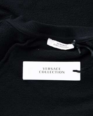 Pre-owned Versace Collection Sweatshirt Man Black V800687ssvj00358 V1008 Sz.s Make Offer