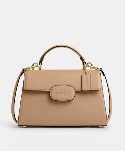 Theory J0709113Q2D 関税送料込 NWT Coach CT852 Eliza Top Handle Bag In Tan Leather | eBay