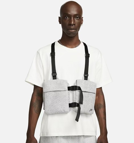 00’s Nike archive quilting vest cityboy NIKE TECHNICAL MORSE CODE VEST VINTAGE 90s 00s UTILITY WRAP