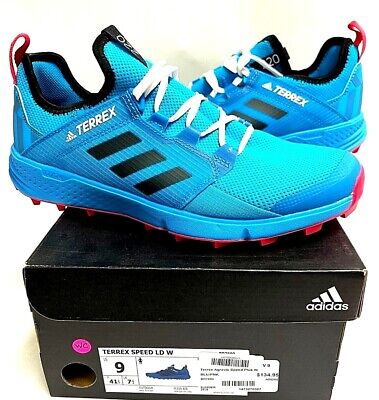 Adidas Terrex Speed LD W Trail Running Shoes Sz 9,9.5 NIB Womens Sneakers Blue