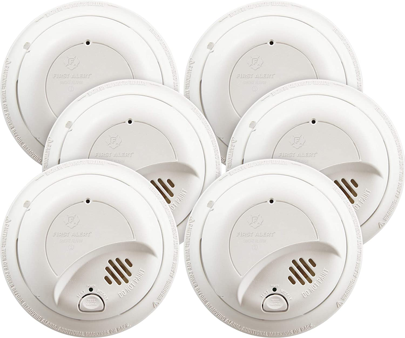 Smoke Detector, Hardwired Alarm with Battery Backup, Fire Sa