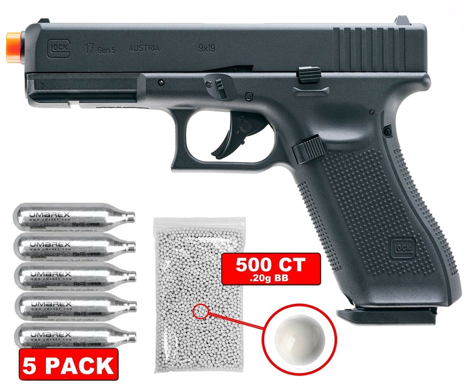 Umarex Glock 17 Gen 5 Airsoft Pistol Half Blowback w/ BB
