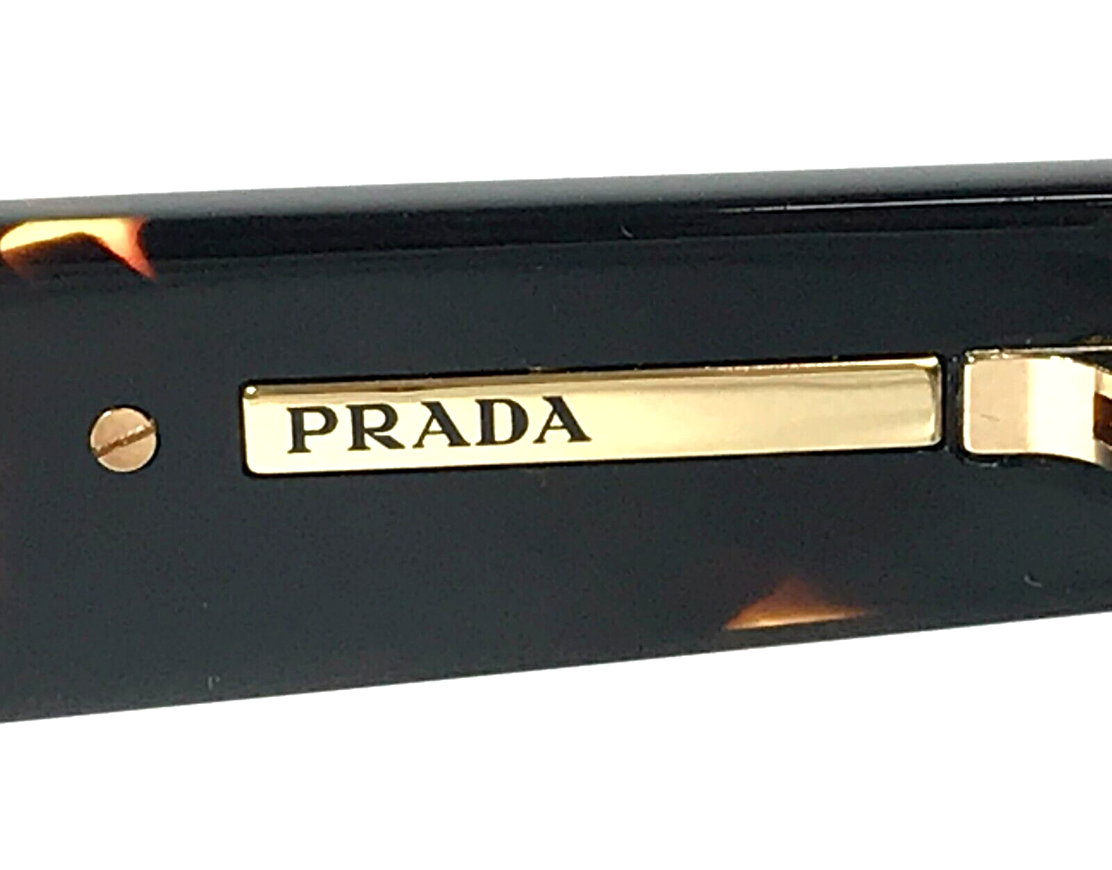 Pre-owned Prada Sunglasses Spr25z 16r-30f Tortoise Square Frames W/ Blue Lenses 56-18-140
